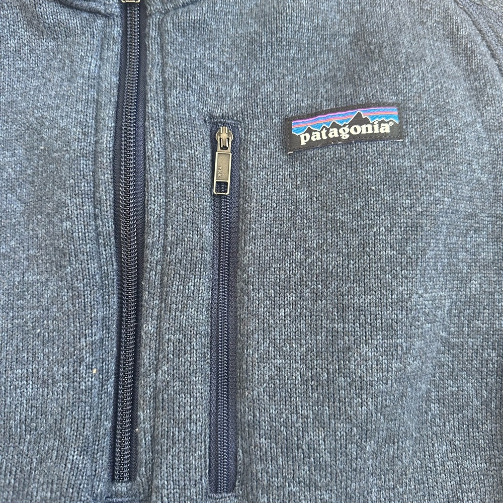 Patagonia Dark Blue Fleece Pullover - Picture 2 of 4
